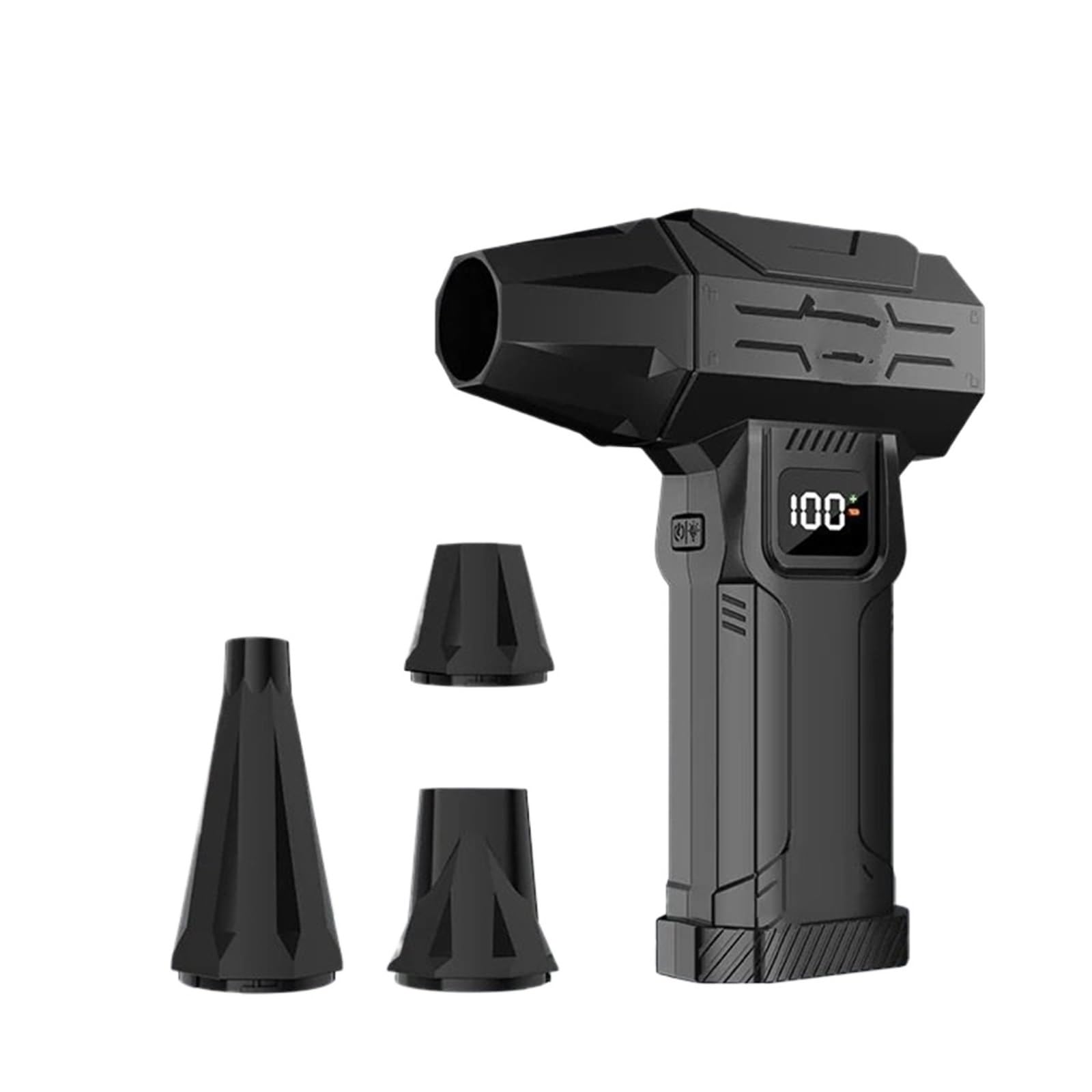 Soplante coche Ventilador Turbo Jet de 270W potencia, soplador aire 110000Rpm, Motor sin escobillas velocidad del viento 0-100 velocidades con LED ajustable(HFX-05-B)