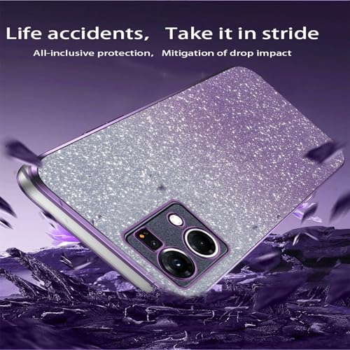 WBWONE Glitter Case for OPPO Reno 7 4G (Reno7 4G) Case, Electroplated Edge, Flexible Protection - Image 2