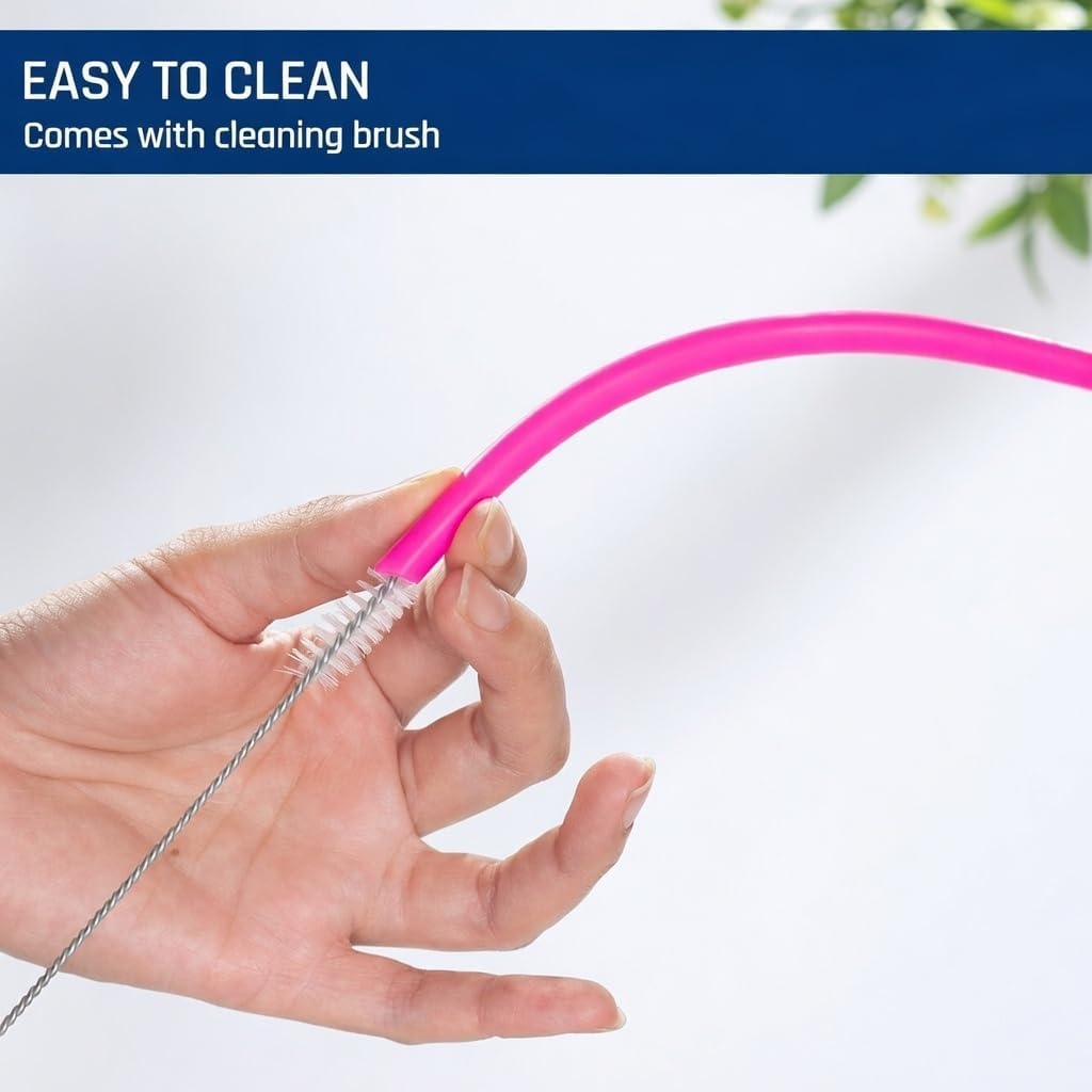 15 FITS ALL TUMBLERS STRAWS - Reusable Silicone Straws for 30 and 20 oz Yeti - Flexible Easy to Clean   2 Cleaning Brushes - BPA Free, No Rubber Taste Drinking - Best Value for Money Pack