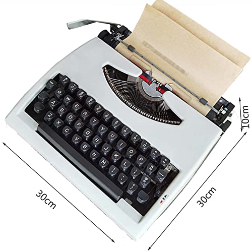Macchina da scrivere manuale vintage - Macchina di scrittura portatile della latta per la scrittura a mano trasparente include il nastro d'inchiostro | Macchina da scrivere meccanica retro con custodi