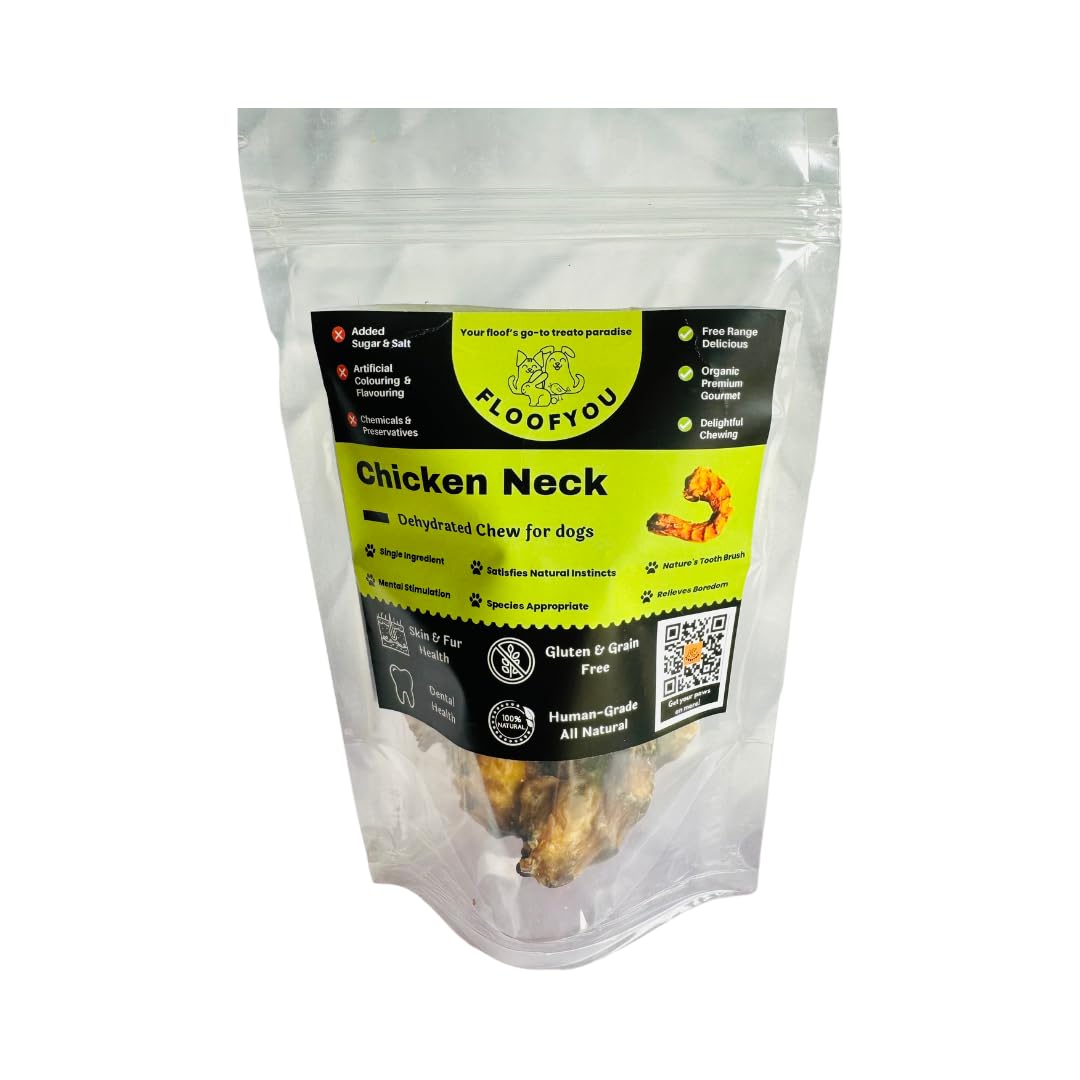FloofYou Chicken Neck Trachea Chew Dehydrated Jerky Natural Healthy Dog Treat (B0C1KB7Q59) Amazon Price History, Amazon Price Tracker
