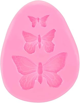 Pwshymi Butterfly Shape Silicone Cake Fondant Chocolate Molds Decorating Tool for Chocolate, Candy, Jelly, Ice Cube, Dog Treats