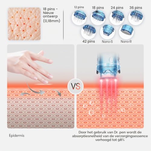 Dr.Pen M8S Dermapen – 5× 18-pin naalden + 50 ml - View 3