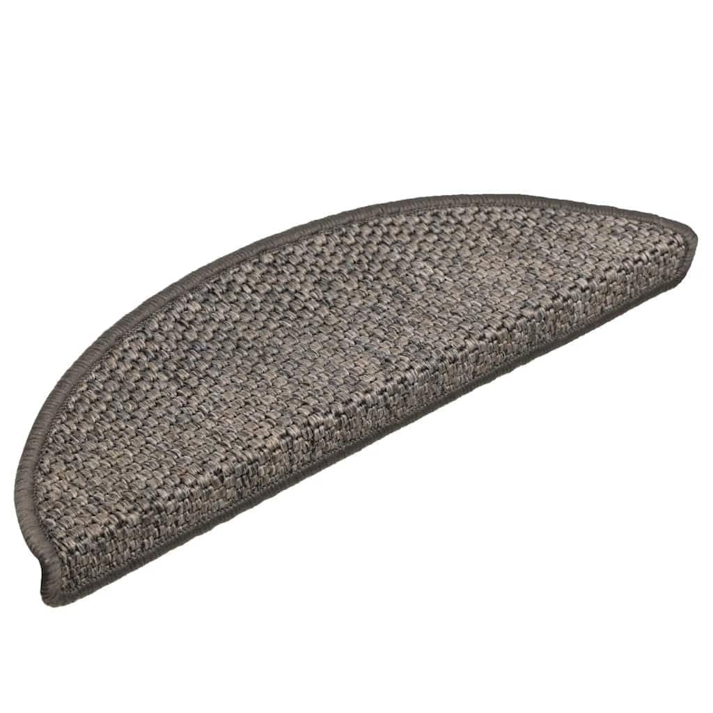 Antypoślizgowe sizalowe bieżniki schodowe, 30 szt., 56 x 17 x 3 cm, brązowe maty dywanowe do schodów, bezpieczne pokrowce na schody dla lepszej dekoracji domu i bezpieczeństwa