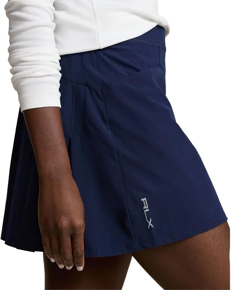 POLO RALPH LAUREN RLX Golf Women's Aim Back Pleated Skort Large L Navy Blue