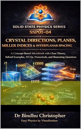 Solid State Physics-Crystal Directions, Planes, Miller Indices & Interplanar Spacing : A Concept-Based Micro-book with Clear Theory, Solved Examples, MCQs, ... Questions (Solid State Physics-SSP 4)