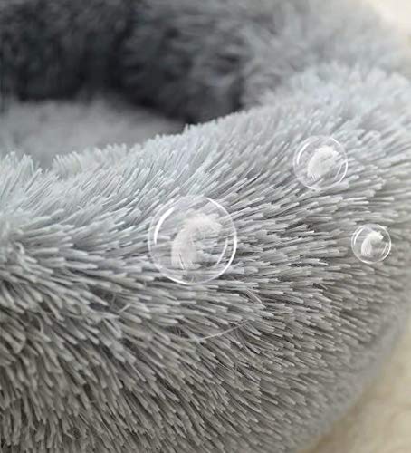 Monba Premium Orthopädisches Haustierbett für große und extra große Hunde,Donut Hundebett Weiches Plüsch Rundes Hundesofa mit Wasserfeste Unterseite,Hundekörbchen waschbar