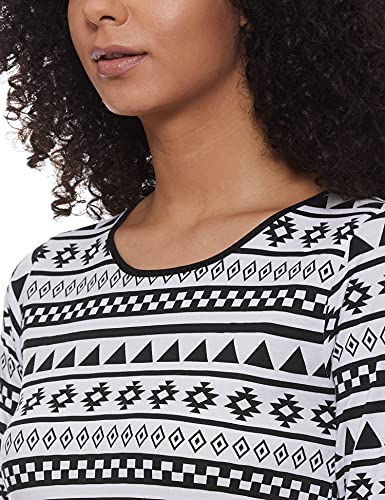 Image of A.T.U.N. (ALL THINGS UBER NICE) Womens Printed Cotton Long Sleeve Regular T-Shirt (Pack of 3)