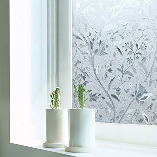 Vinilo Decorativo para Ventana, Protector de Privacidad Floral miniatura 2