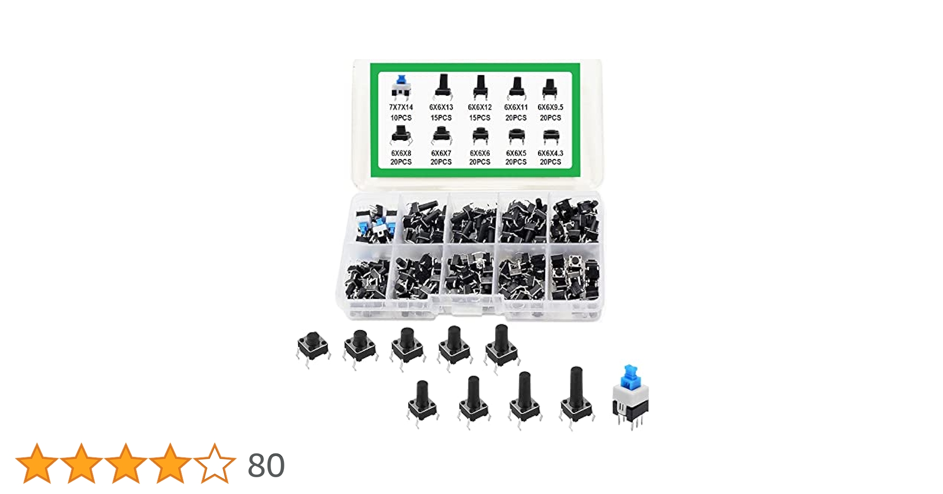 Amazon.co.jp: 【LAXIR】 押しボタンスイッチ タクトスイッチ