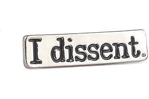 RBG Ruth Bader Ginsburg Dissent Pins | Justice Notorious Feminism Button