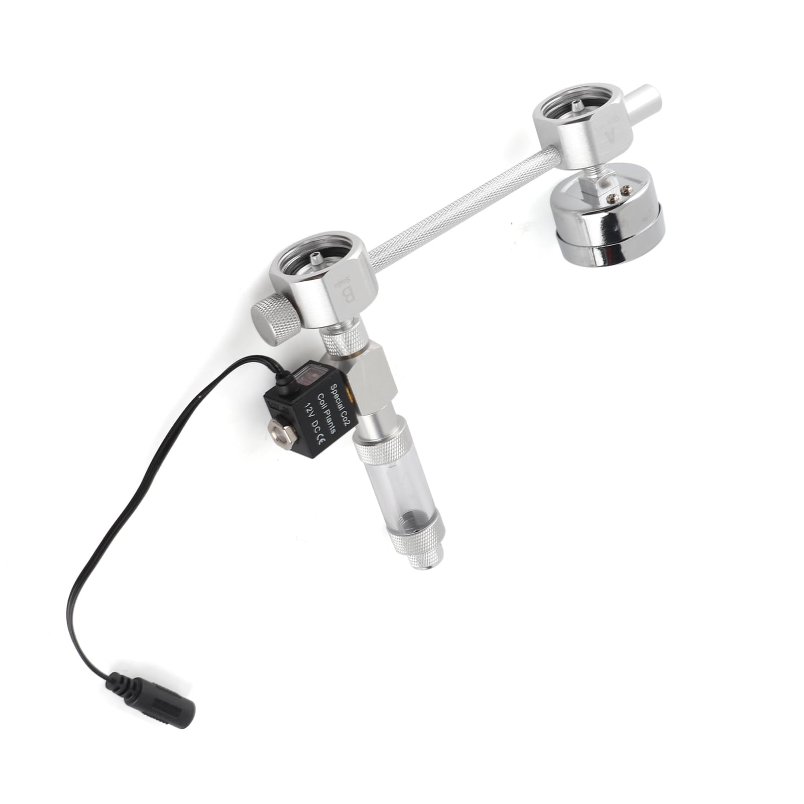 Kit de générateur de CO2 pour Aquarium DIY Système de générateur de CO2 avec électrovanne pour Compteur de Bulles et contrôle de dioxyde de Carbone Kit de réacteurs pour Plantes Aquarium