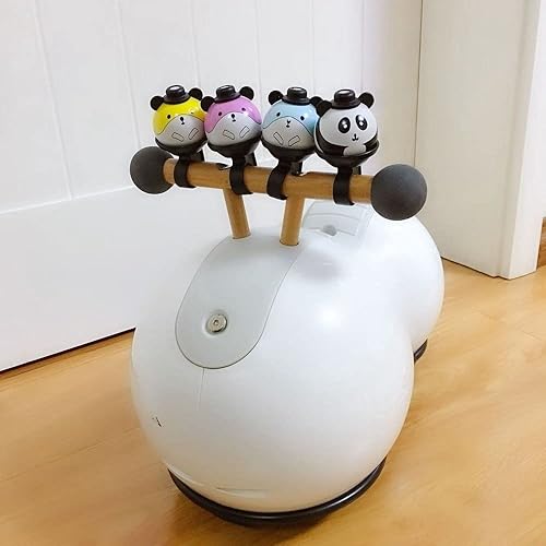 Miniatura 7 de Campanas de bicicleta para niños, personalidad cortada de dibujos animados panda de alto decibelio campanas de ciclismo fuerte y nítido sonido claro