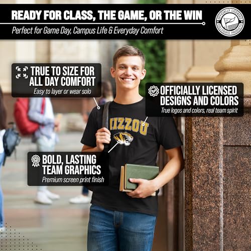 Image of NCAA Gameday Cotton T-Shirt for Men and Women | Officially Licensed NCAA Tee - Preshrunk Ring-Spun Cotton - Screen-Printed Team Logo