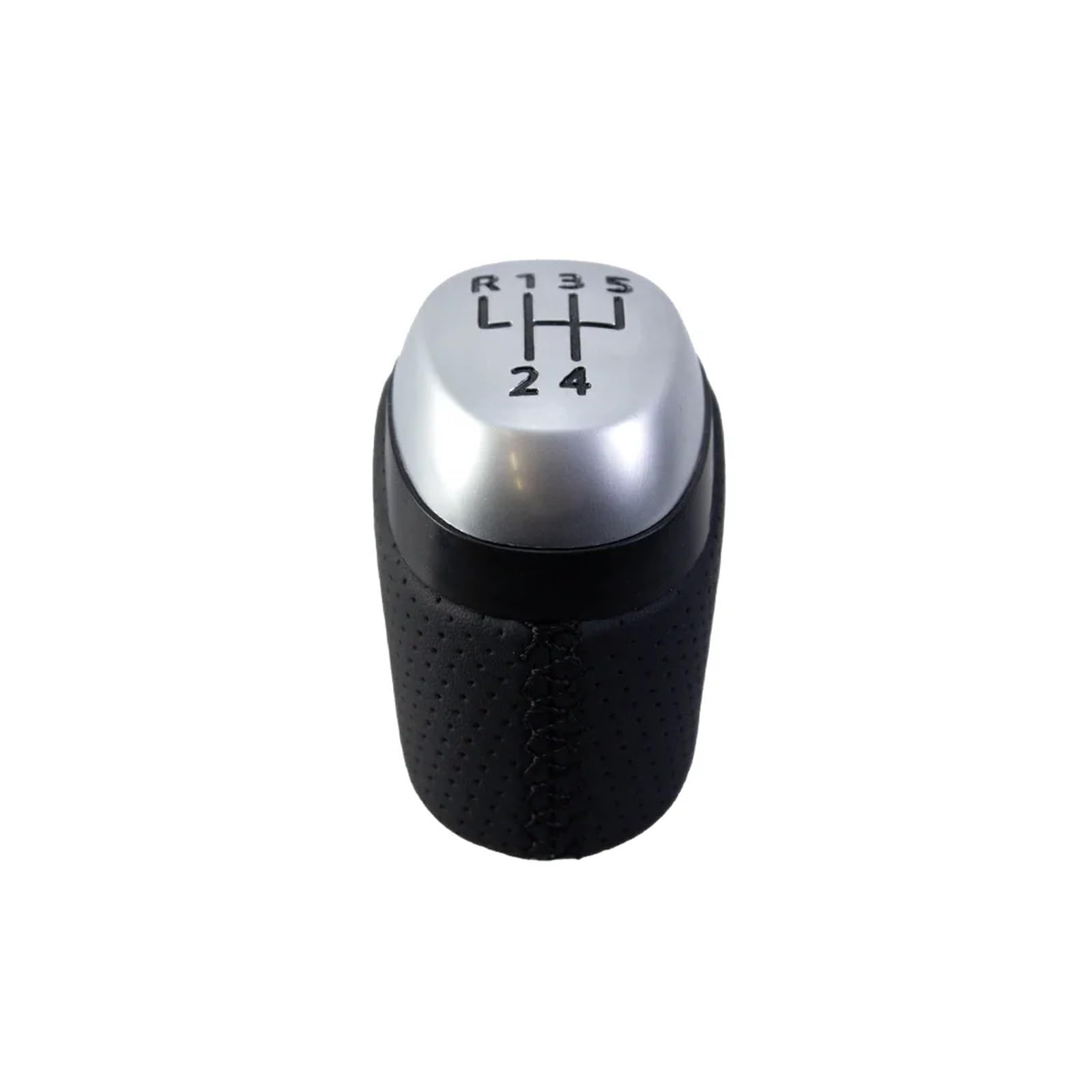 WYLWSHA Shift Gear Knob Cover for Megane IV for MK4 for BFB for Kadjar for Talisman 2015-2022 Shifter Lever Stick Handball 328654845R Car Gear Shift Knob(Black 5 Speed)