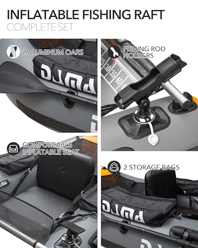 DAMA Triple Chamber SUP Inflatable Stand Up Paddle Board 10'8"*47", Extra Wide Paddle Boards for Adults, Fishing Paddle Board with 3 Removable Fins, 2 Fishing Rod Holders, Kayak Paddle,Portable Bag - Image 5