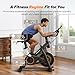 MERACH Heavy Duty Magnetic Exercise Bike with 30% Heavier Flywheel | 50% Enhanced Training Efficiency, 350 lbs Weight Capacity - Exclusive APP Customization Plans & LCD Display Indoor Spin Bike​
