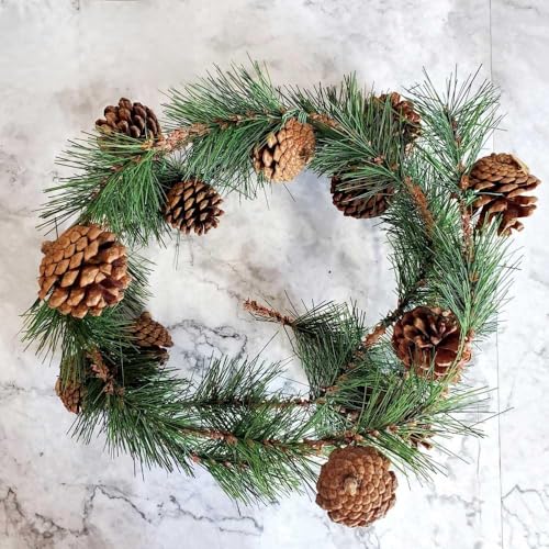Pine Cone Garland 8FT for Christmas Decor