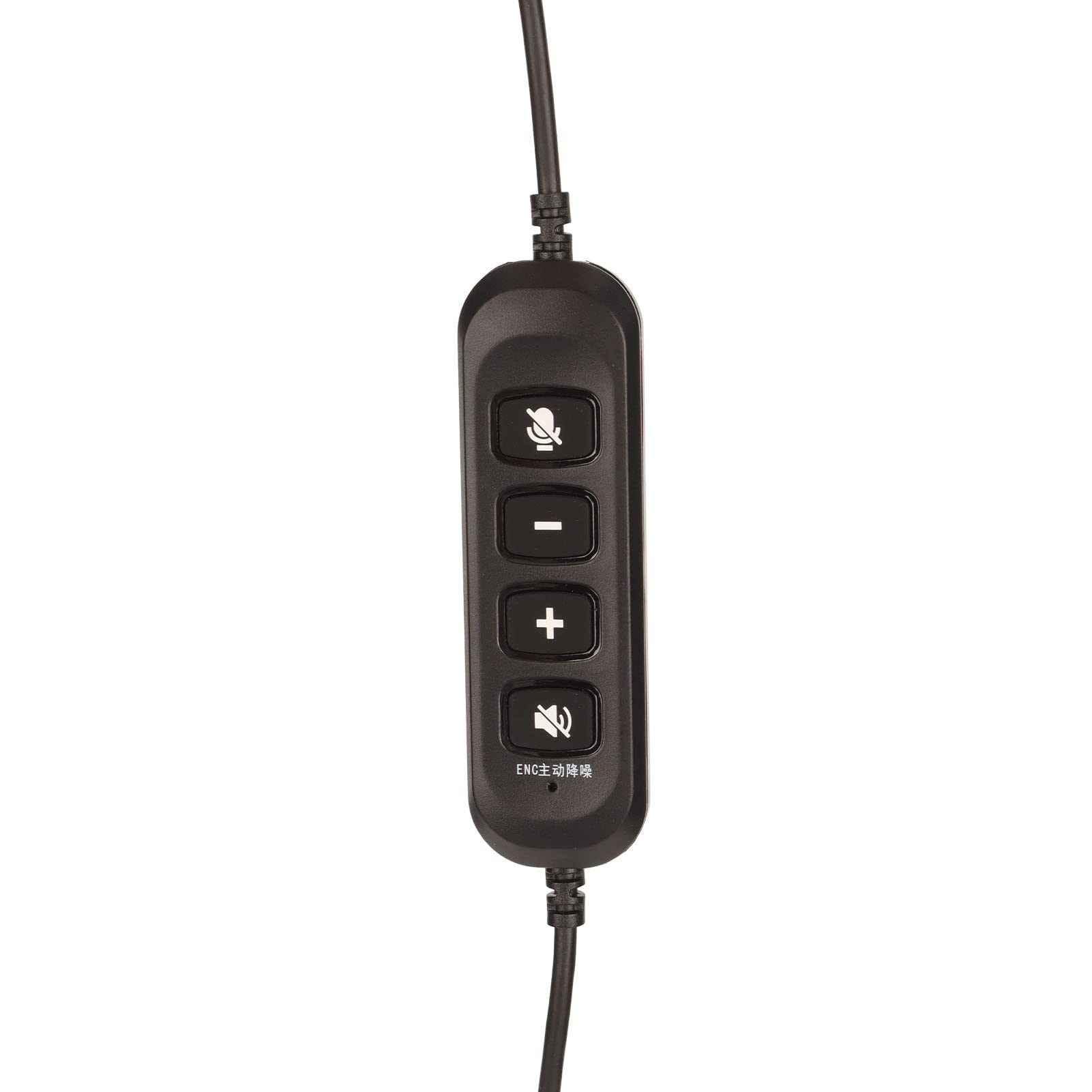 Biznesowy zestaw słuchawkowy USB, ENC z redukcją szumów Noś wygodny mikrofon HD Czysty dźwięk Przewodowe słuchawki do komputera, miękkie nauszniki Lekka regulacja głośności Plug and Play dla domowego