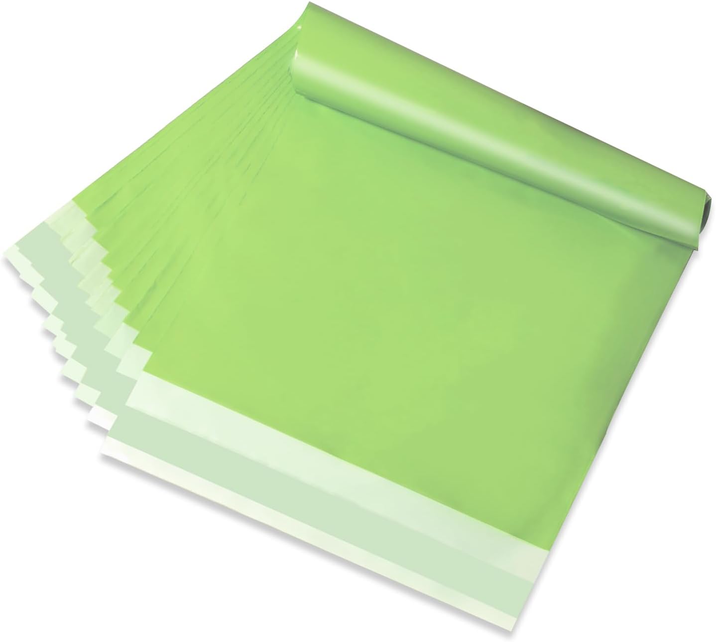 Poly Mailers 25x31 CM 100pc Shipping Bagsn for Small Business Mailing Envelopes for Clothing,Self Seal Shipping Envelopes Waterproof Poly bags Durable Packaging Bags light green