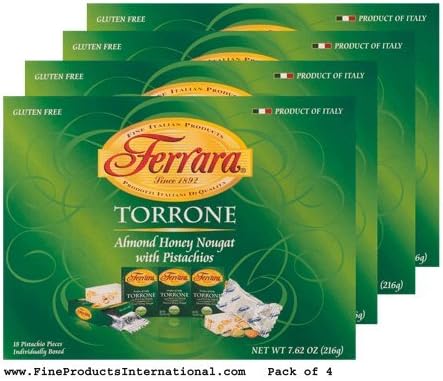 Ferrara Pistachio Torrone (Pack of 4).
