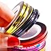 Nail Striping Tape Set 3 Rolls 1mm 2mm 3mm Adhesive Line Stickers for DIY Manicure