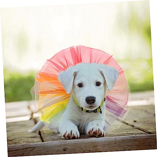 GLSTOY Cachorro Arco-Íris Chique Suprimentos Para Animais De Estimação Acessórios Para Meninas Vesti