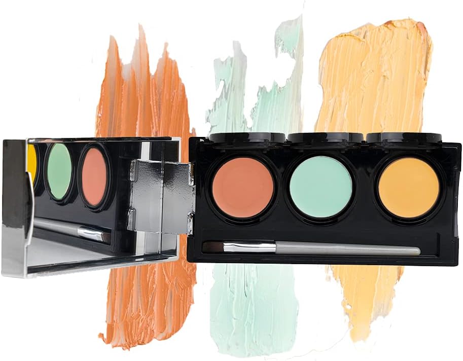 Dermaflage Color Corrector Palette, 5 Colors with Brush, Color