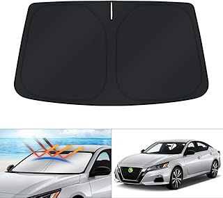 KUST Windshield Sun Shade for 2019-2023 Nissan Altima Accessories Sun Visor Window Shade Protector Foldable Blocks UV Rays Keep Your Car Cooler