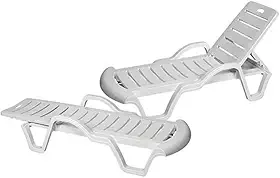 Espreguiçadeira Plástica Bahamas 3 Posições Lillos Pet (Branco)