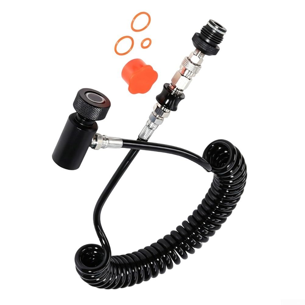 Válvula Deslizante G1/2-14 Manguera Espiral Control Flujo(Black)