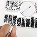500 Pcs Micro Glasses Screws Repair Kit M1.2/M1.4/M2 with Tweezers, Tiny Mini Glasses Laptop Screws Assortment Kit Replacement for Electronics Repair Watches M.2 Hard Drive with Screwdriver (Black)