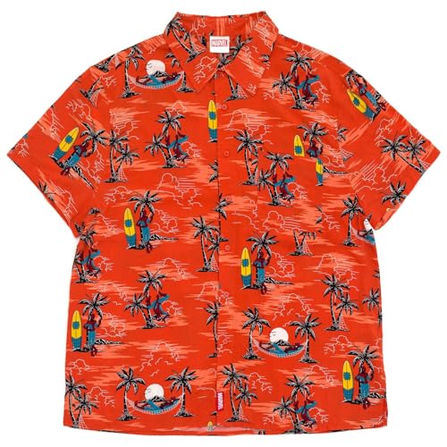Image of Marvel Spider-Man Matching Family Button Front Hawaiian Shirt