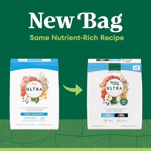 Image of Nutro Ultra Weight Management Dry Dog Food, Chicken, Lamb & Salmon, 13 lb