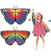 Schmetterlingsflügel Kinder Set Schmetterling Flügel Kostüm Schmetterling Mädche Schmetterling Ca...