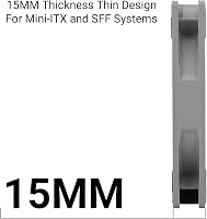 Ventilator subțire pentru CPU și carcasă THERMALRIGHT TL-9015 90 mm, 15 mm, 4 pini PWM, răcire silențioasă 2700 RPM 6