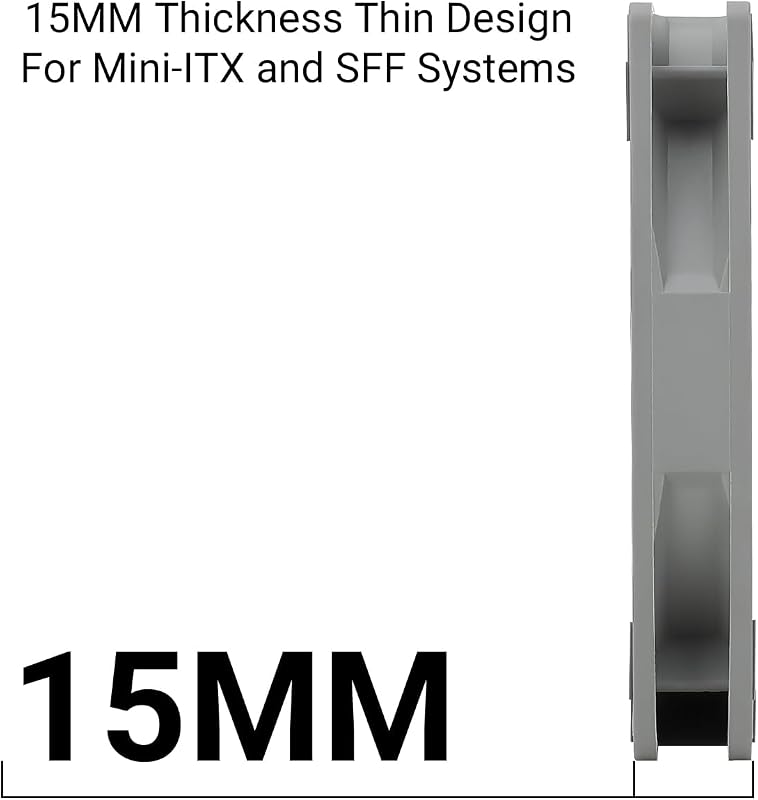 Ventilator subțire pentru CPU și carcasă THERMALRIGHT TL-9015 90 mm, 15 mm, 4 pini PWM, răcire silențioasă 2700 RPM