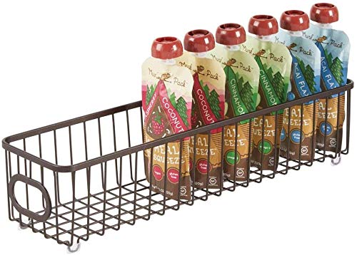 shiok decor™Metal Bathroom Storage Organizer Basket Bin – for Cabinets, Shelves, Closets, Vanity Countertops, Bedrooms,Office Storage(14 * 5 * 4)”- Long, Black shiok decor™Metal Bathroom Storage Organizer Basket Bin – for Cabinets, Shelves, Closets, Vanity Countertops, Bedrooms,Office Storage(14 * 5 * 4)”- Long, Black