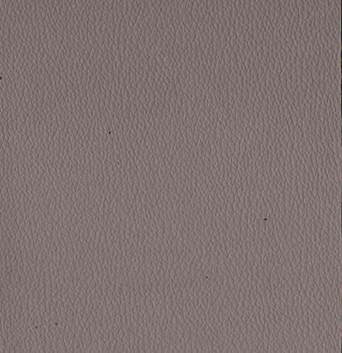 LUVFABRICS Solid Palma Premium Faux Leather Upholstery Automotive Hospitality Decor Fashion Repair Vinyl Fabric - 54 Inches Wide (Titanium)