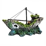 Es besteht aus speziellem Kunstharz, das keine giftigen Stoffe an das Aquarienwasser abgibt.