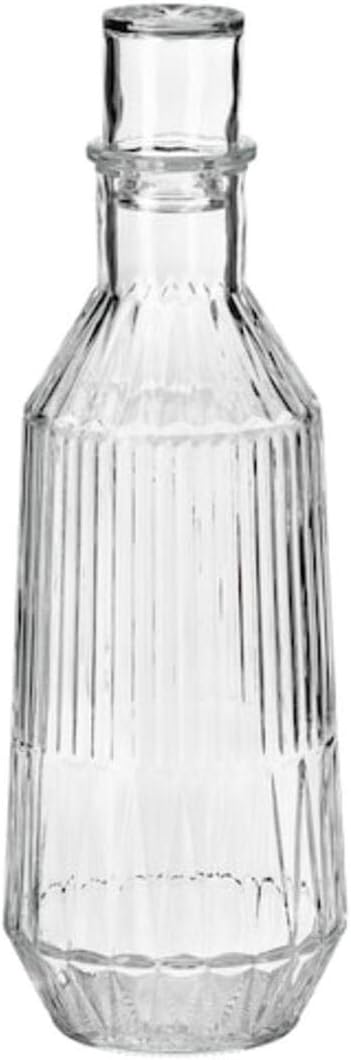 IKEA Carafe with Stopper, Clear Glass/Patterned, 1 l (34 oz)