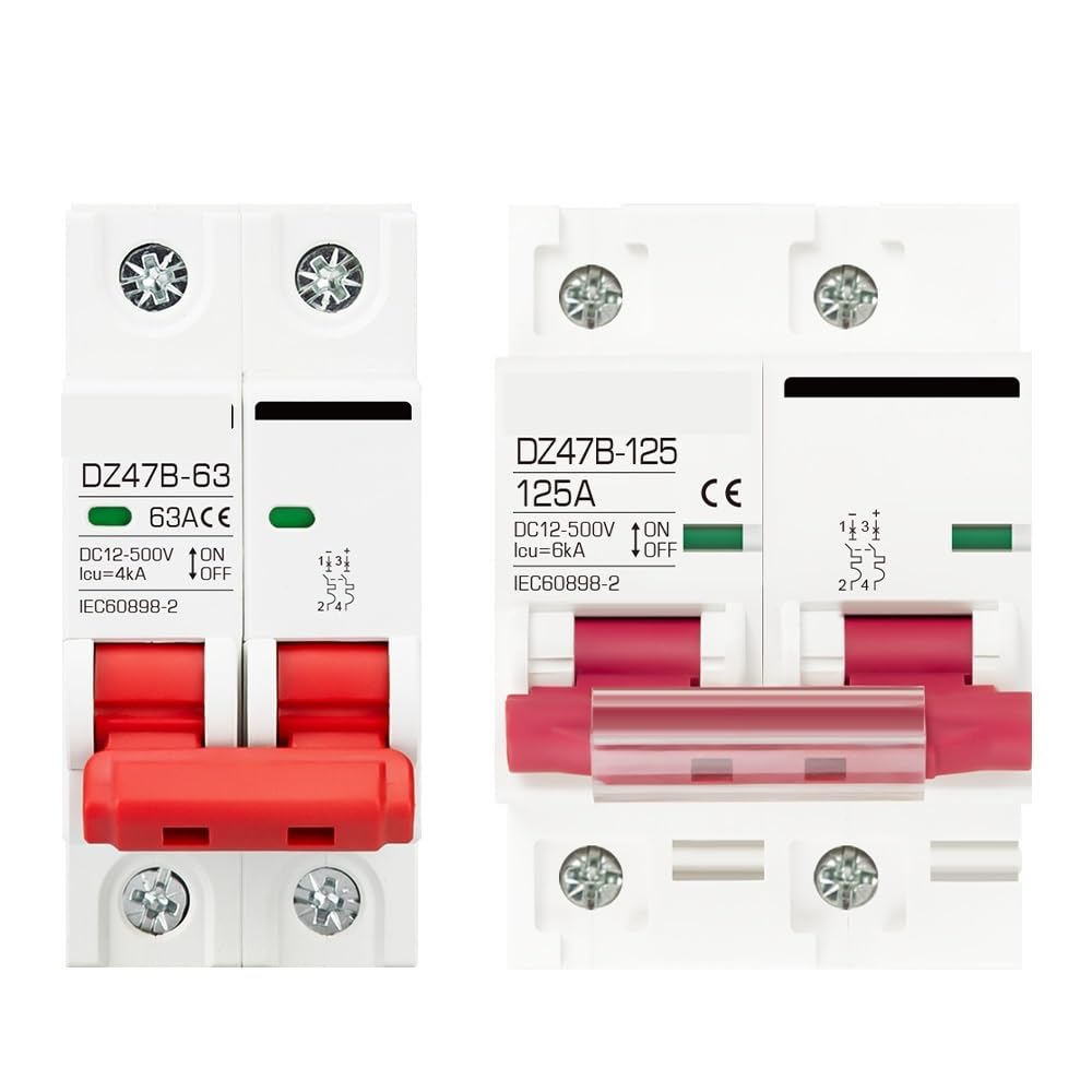 Protector de batería de coche DZ47 para evitar cortocircuitos e interruptor aislador CC 4