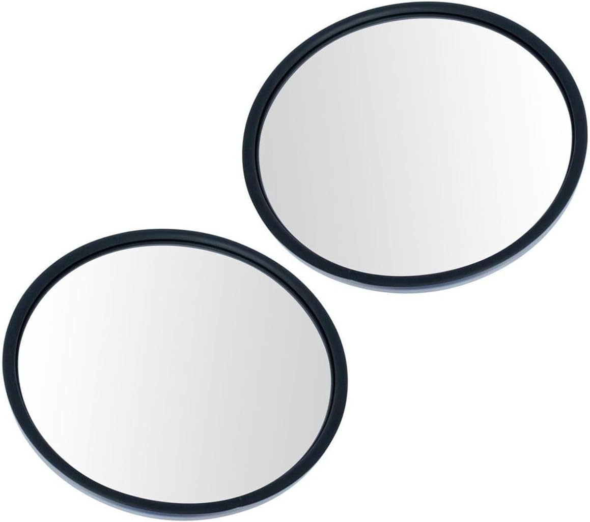 5" Round Convex Mirror Stainless Steel Center Stud w/Bracket 2pcs Paint to Match for Kenworth,for Isuzu,for International Harvester Front Left Right MIR02983