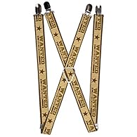 These 1.0 inch wide suspenders are made from high-quality elastic These suspenders are a great way to make a fashion statement Made with steel-plated components to ensure that it will last through years of use Fully adjustable This product is officia...