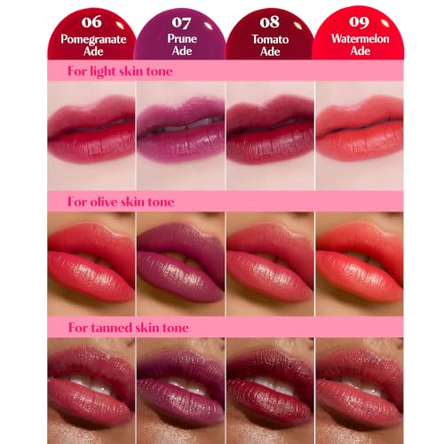Image of ETUDE Dear Darling Water Tint (Pomegranate Ade) - Perfect for gift | Korean Lip Stain & Lip Tint for Hydrated Pink Lips, Smudge-Proof Long-Lasting Lip & Cheek Makeup | K-Beauty Gift
