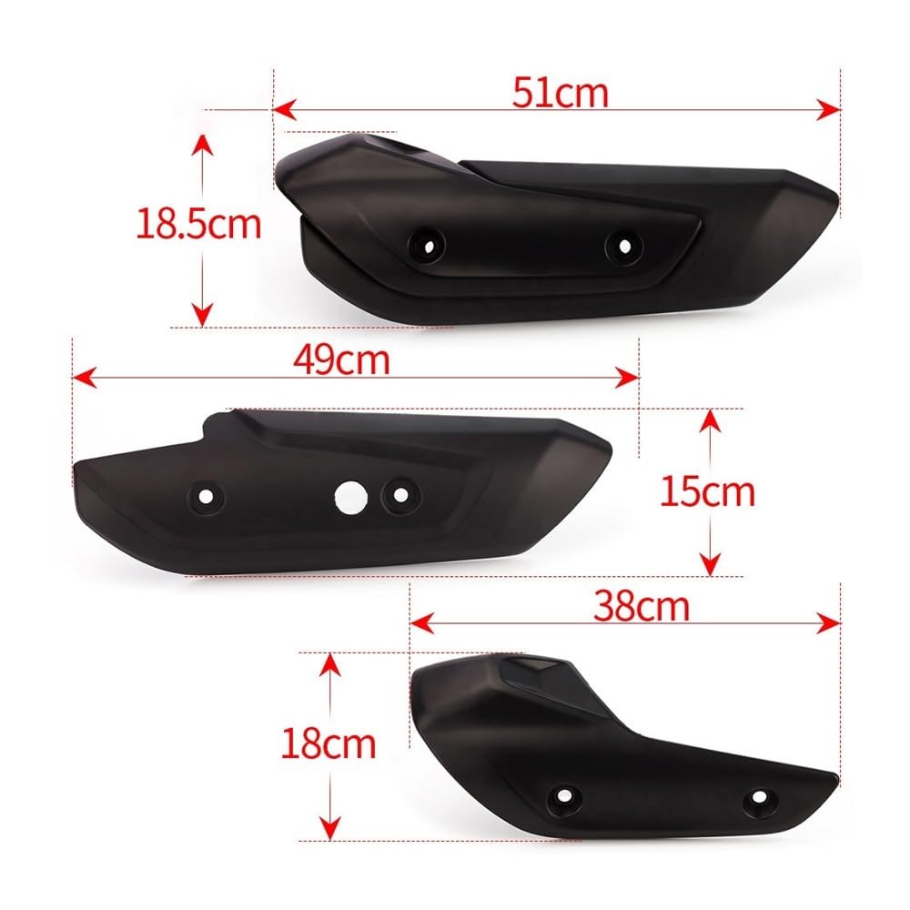 Coperchio scudo termico Per Moto Tubo Di Scarico Marmitta Scudo Termico Coperchio Protettivo Adatto Per TMAX 530 T-MAX 530 TMAX 560 2017-2021