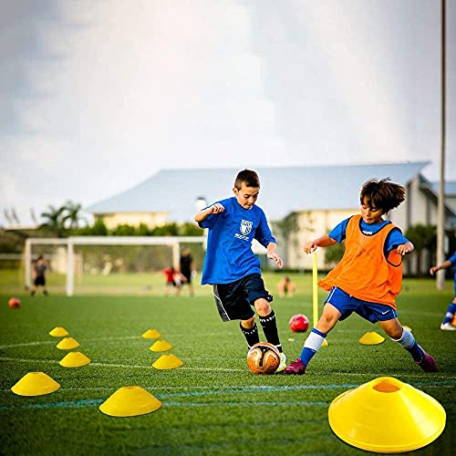 Sonpaolu Agility Ladder & Speed Cones Training Set , For Speed Agility Training & Quick Footwork Exercise -Includes Agility Ladder With Carrying Bag, , 4 Pegs,Resistance Parachute & 8 Sports Cones. #TOP3
