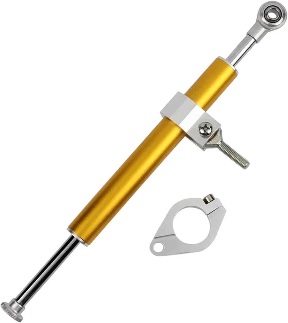 Motorcycle Steering Damper Universal Retrofit Adjustable Stabilizer Aluminum Fit for MT03 09 Steering Damper Stabilizer