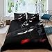 King Size zestaw poszewek na kołdrę, czarny samochód sportowy, miękka mikrofibra z nadrukowanym wzorem, poszewka na kołdrę 220 x 230 cm i 2 poszewki na poduszkę 50 x 75 cm z ukrytym zamkiem błyskawicznym