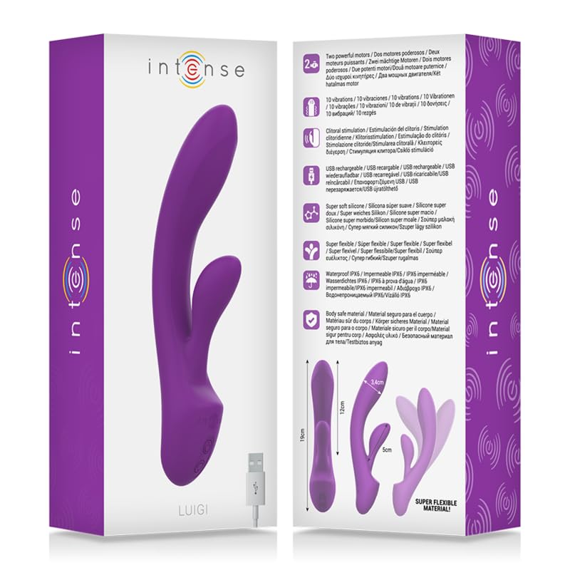 Luigi vibrateur rabbit Intense en silicone violet pour votre bain